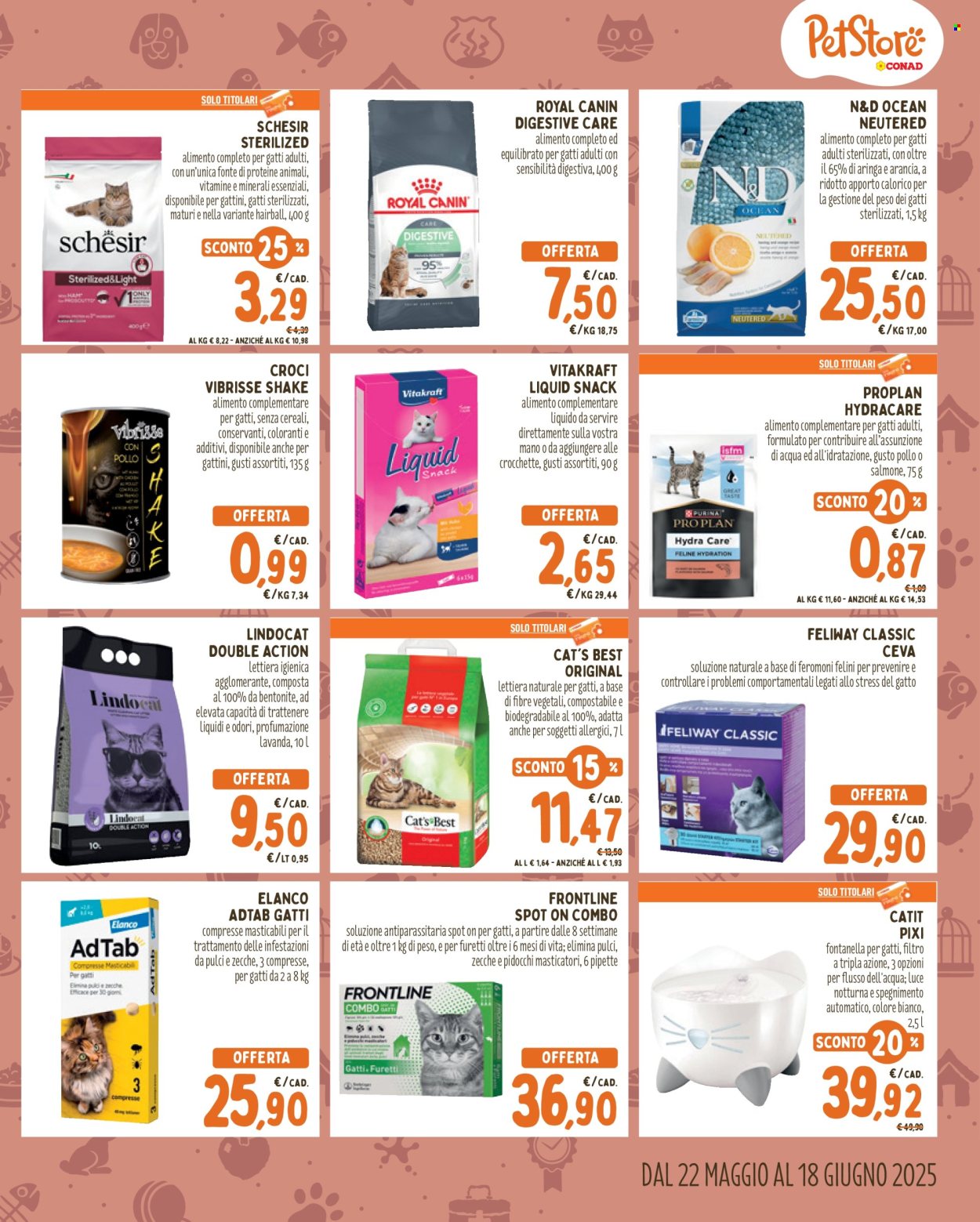Volantino Pet Store Conad - 22/5/2025 - 18/6/2025. Pagina 1