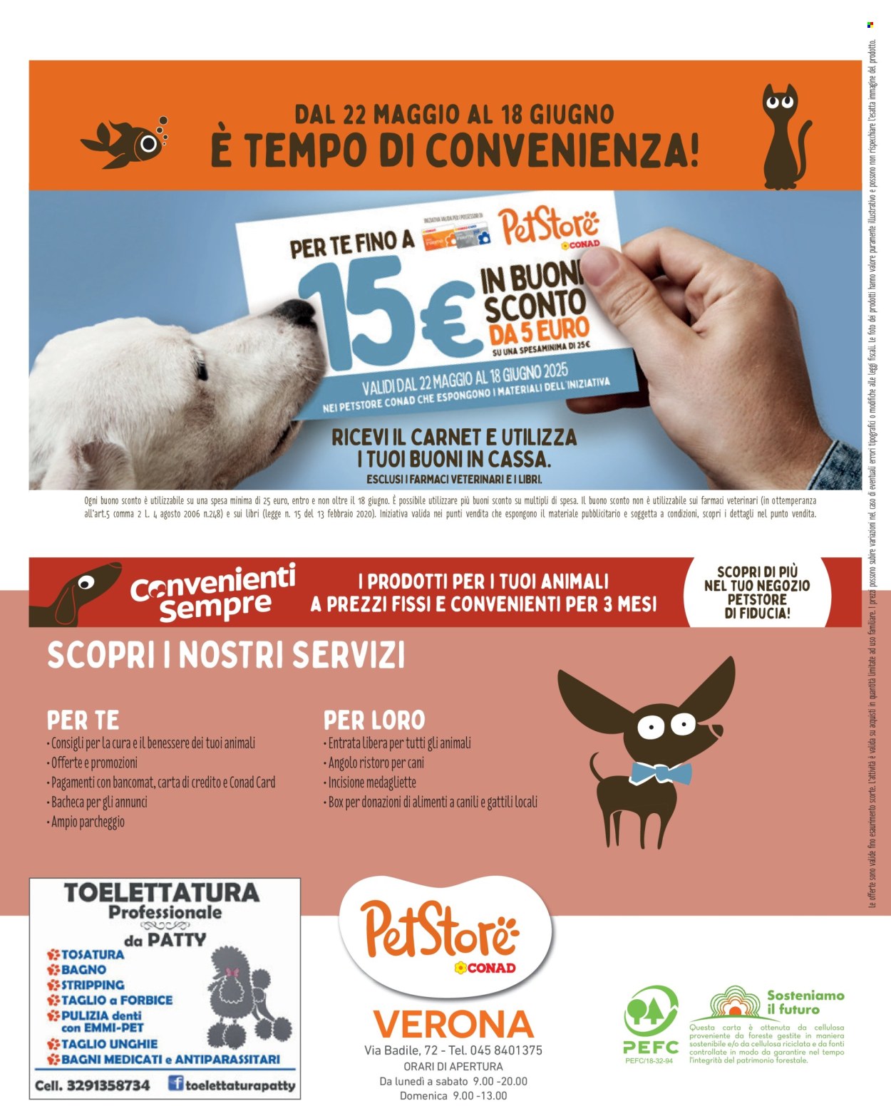 Volantino Pet Store Conad - 22/5/2025 - 18/6/2025. Pagina 1