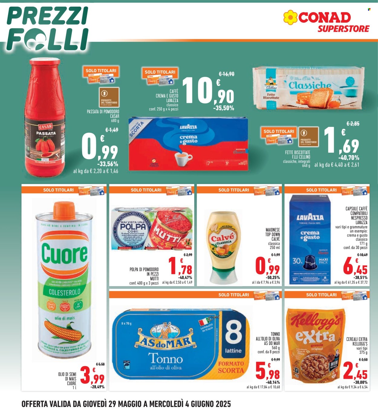 Volantino Conad Superstore - 29/5/2025 - 4/6/2025. Pagina 1