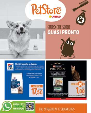 Volantino Pet Store Conad - 21/5/2025 - 17/6/2025.