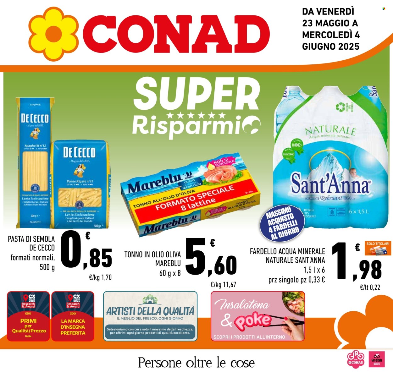 Volantino Conad - 23/5/2025 - 4/6/2025. Pagina 1