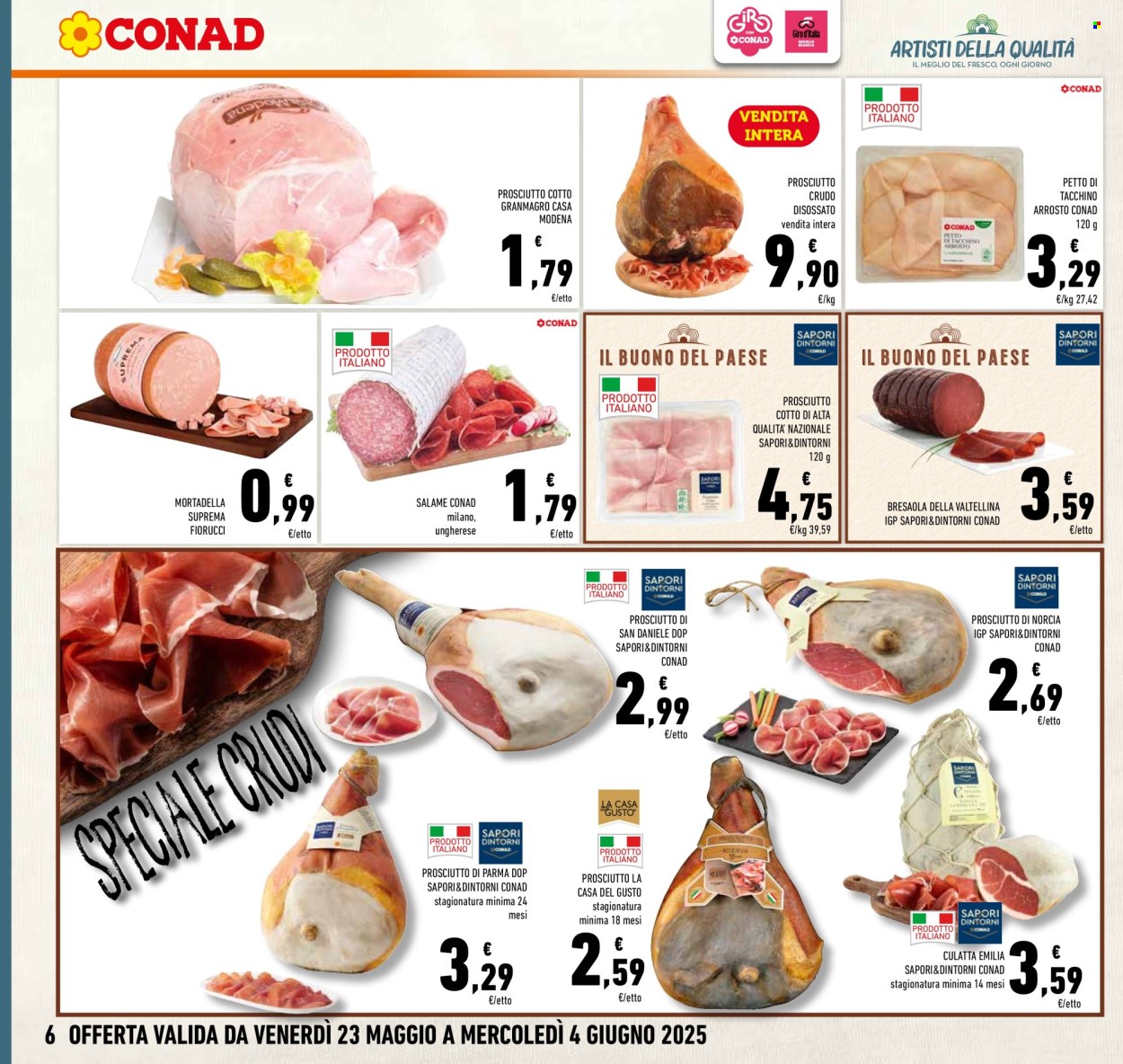Volantino Conad - 23/5/2025 - 4/6/2025. Pagina 1