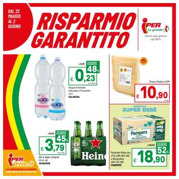 Volantino Iper, La grande i - 23/5/2025 - 2/6/2025.