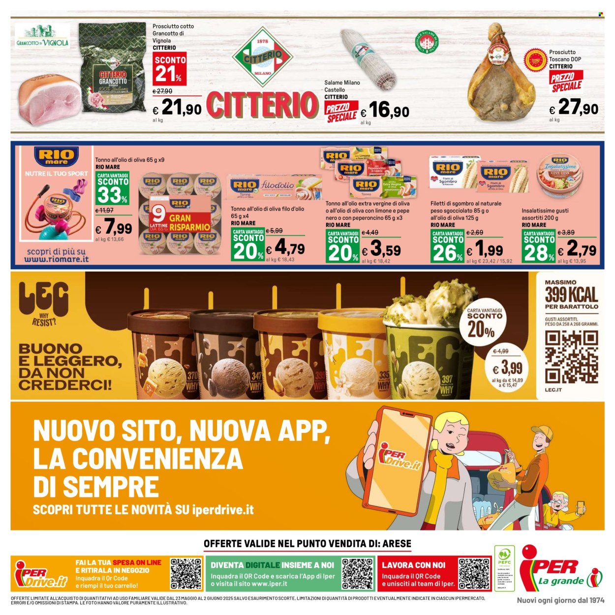 Volantino Iper, La grande i - 23/5/2025 - 2/6/2025. Pagina 1