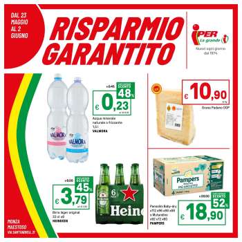 Volantino Iper, La grande i - 23/5/2025 - 2/6/2025.