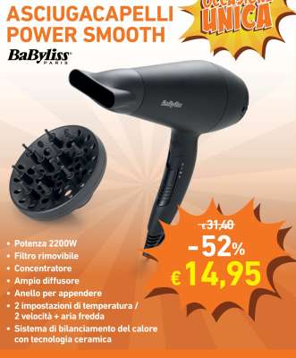 ASCIUGACAPELLI POWER SMOOTH