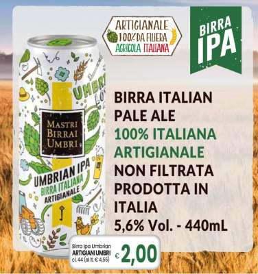 Birra Ipa Umbrian ARTIGIANIUMBRI cl.44