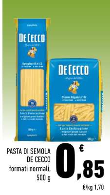Pasta di Semola De Cecco