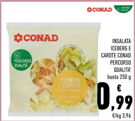 INSALATA ICEBERG E CAROTE CONAD PERCORSO QUALITÀ