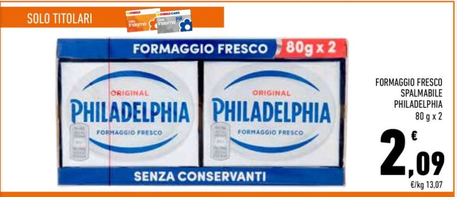 Formaggio Fresco Spalmabile Philadelphia