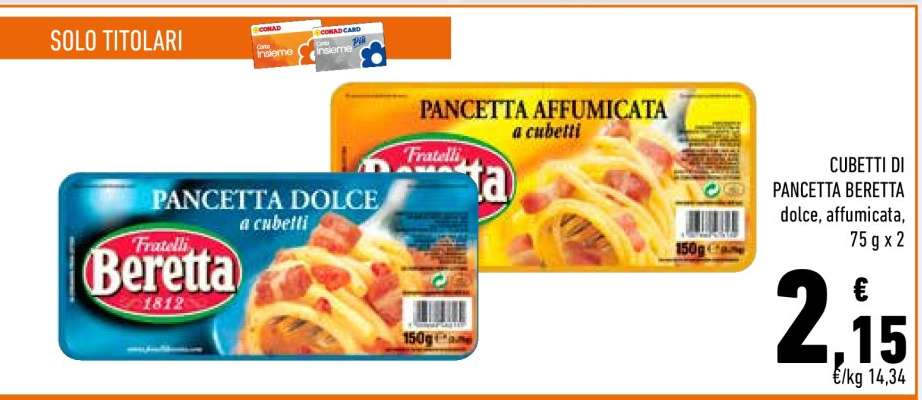 Cubetti di Pancetta Beretta