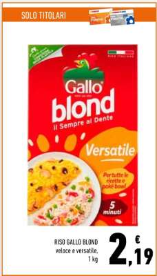 RISO GALLO BLOND