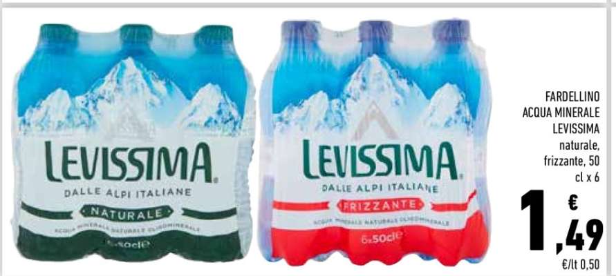FARDELLINO ACQUA MINERALE LEVISSIMA