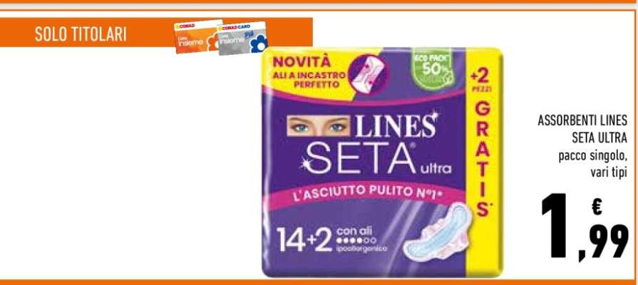 Assorbenti Lines Seta Ultra