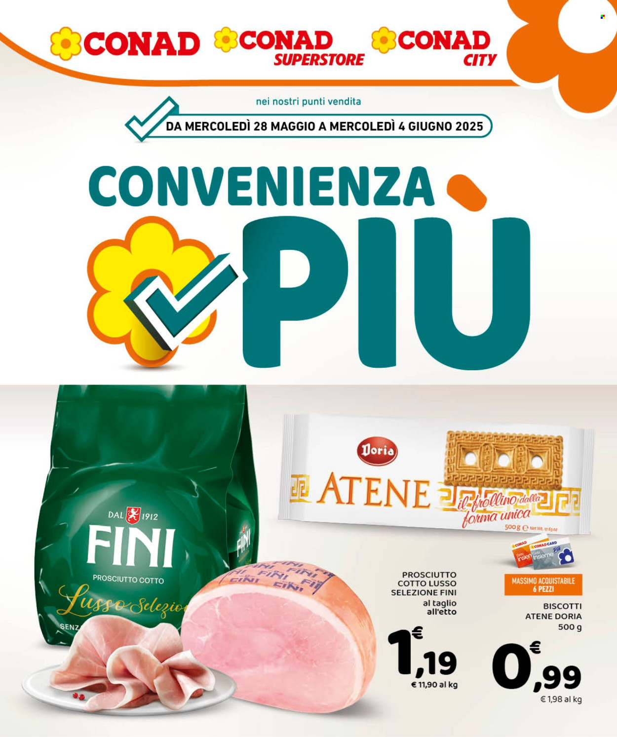 Volantino Conad - 28/5/2025 - 4/6/2025. Pagina 1