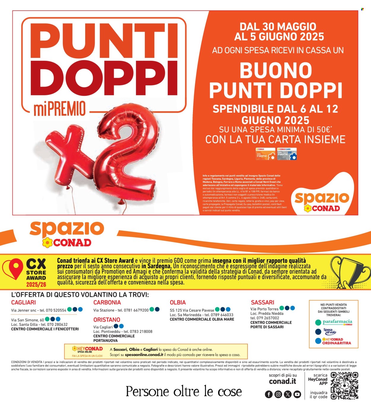 Volantino Spazio Conad - 30/5/2025 - 12/6/2025. Pagina 1