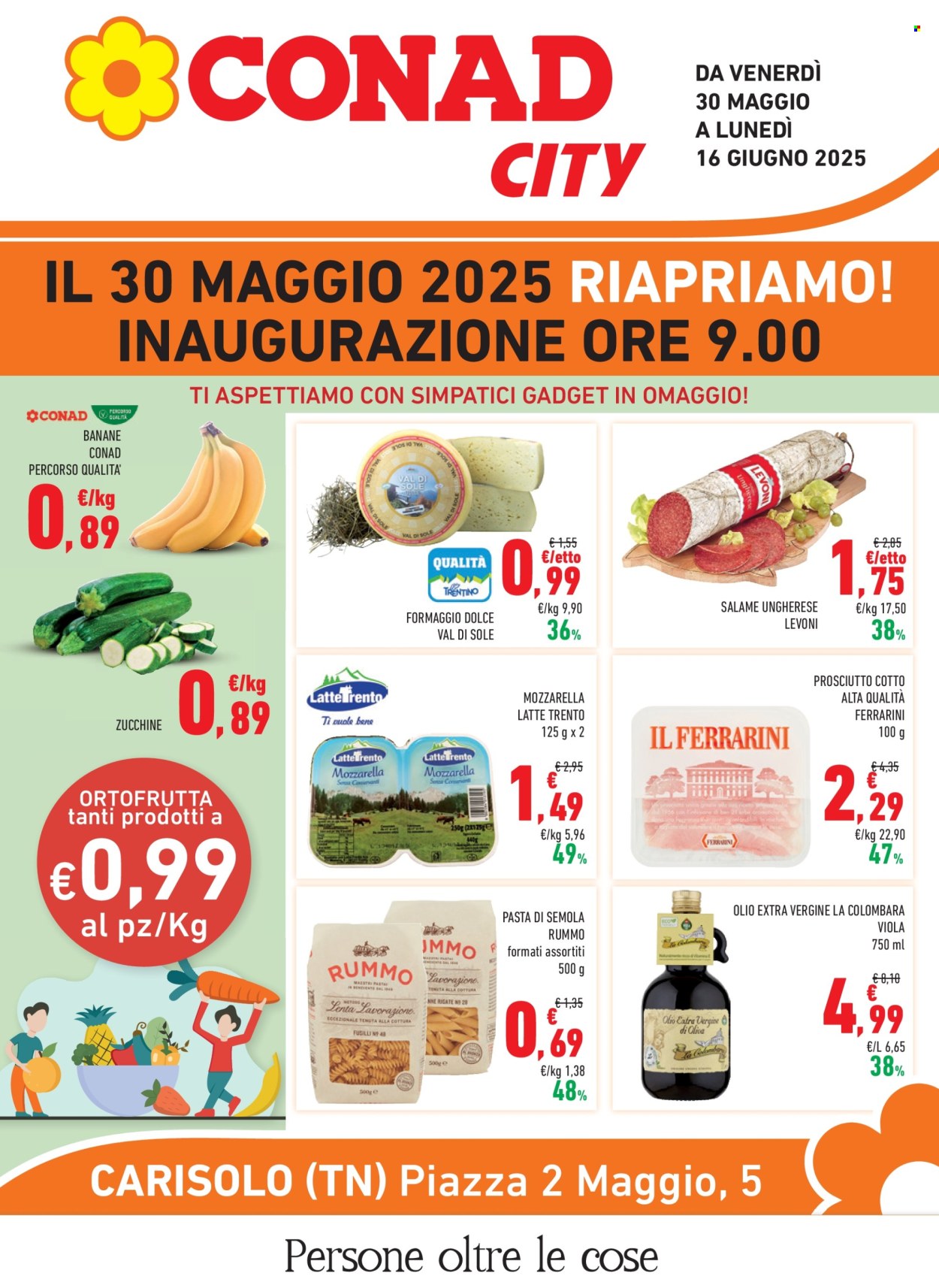 Volantino Conad City - 30/5/2025 - 16/6/2025. Pagina 1