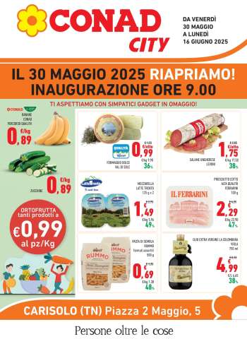 Volantino Conad City - 30/5/2025 - 16/6/2025.