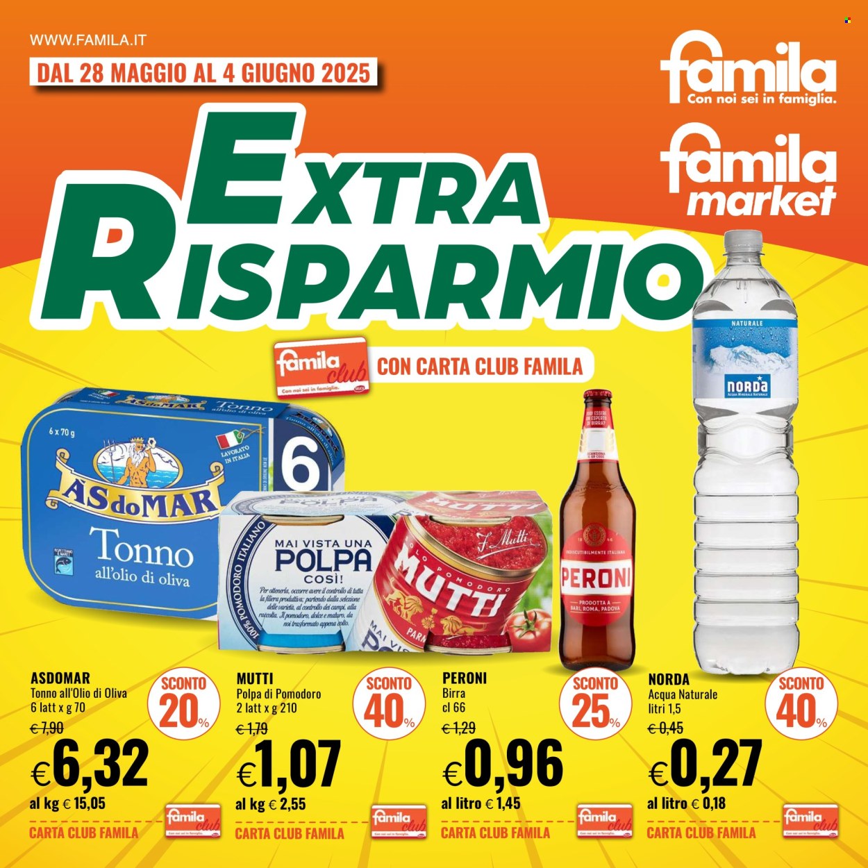 Volantino Famila - 28/5/2025 - 4/6/2025. Pagina 1