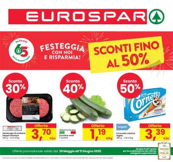 Volantino Eurospar - 29/5/2025 - 11/6/2025.