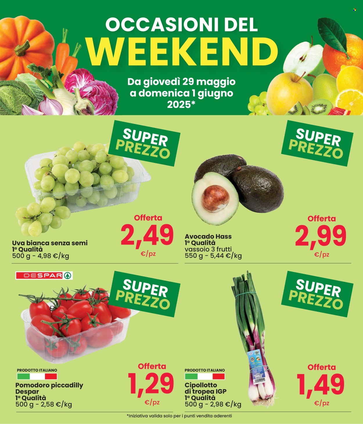 Volantino Eurospar - 29/5/2025 - 1/6/2025. Pagina 1