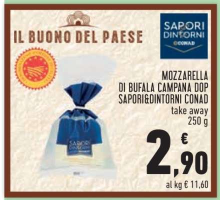 Mozzarella di Bufala Campana DOP Sapori&Dintorni Conad