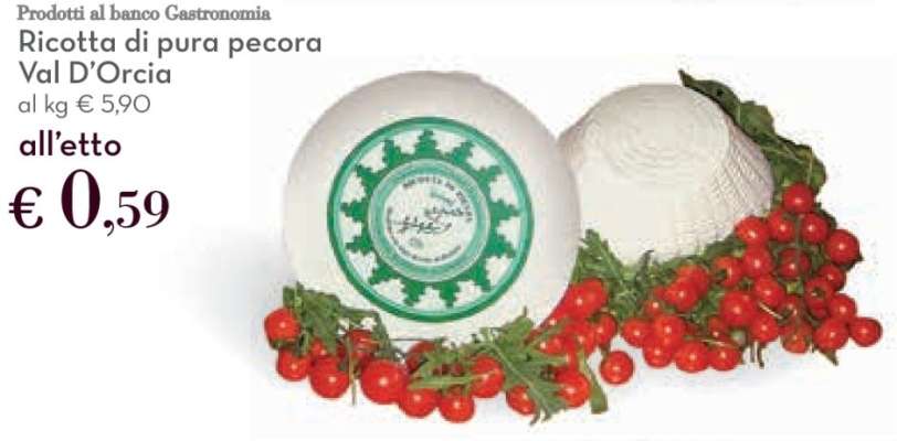 Ricotta di Pura Pecora Val d'Orcia