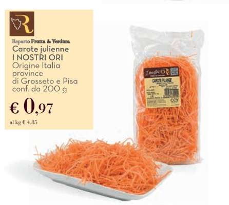 Carote julienne I NOSTRI ORI