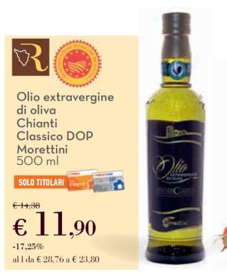 Olio extravergine di oliva Chianti Classico DOP Morettini