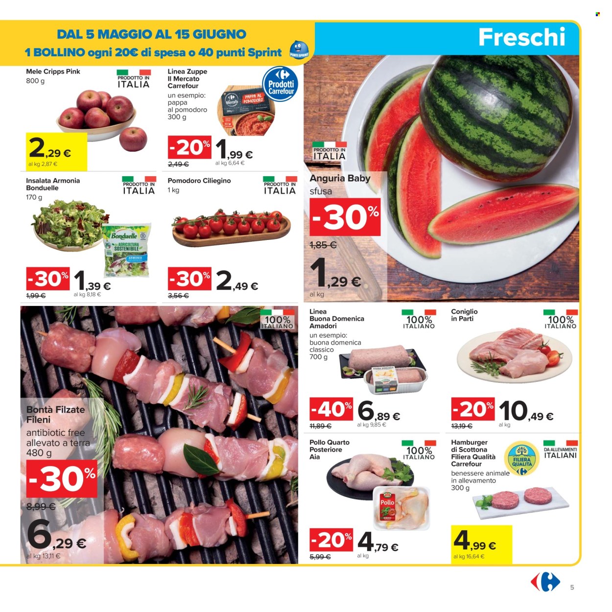 Volantino Carrefour - 29/5/2025 - 11/6/2025. Pagina 5