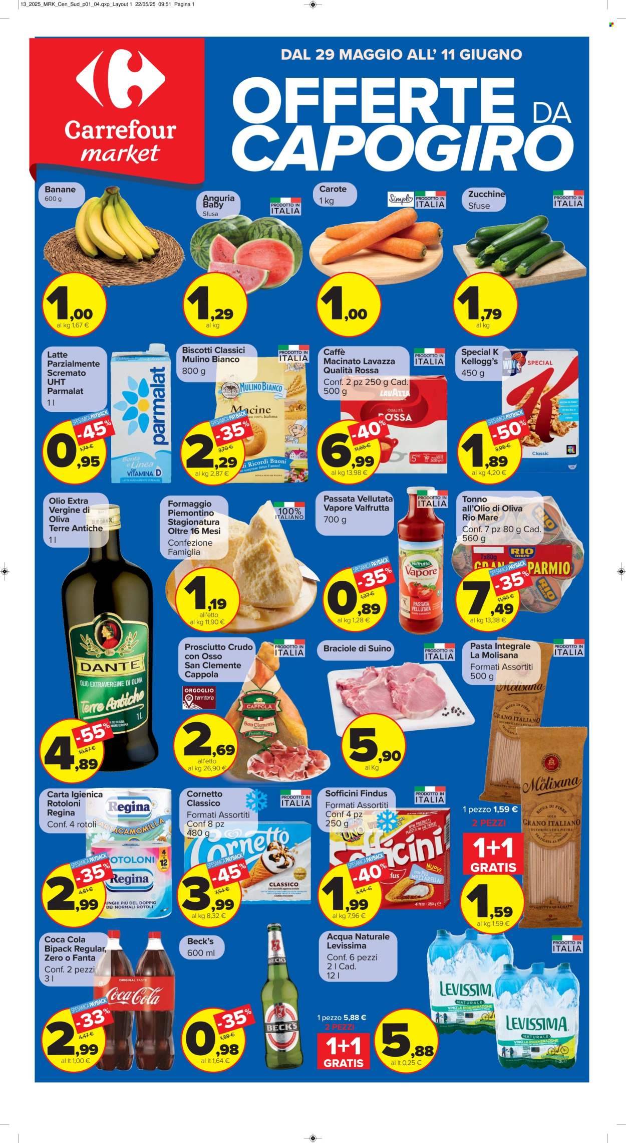 Volantino Carrefour - 29/5/2025 - 11/6/2025. Pagina 1