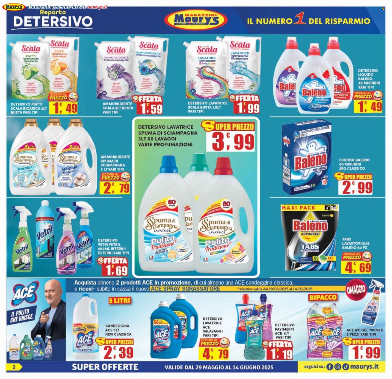 Volantino Maury's - 29/5/2025 - 14/6/2025. Pagina 2