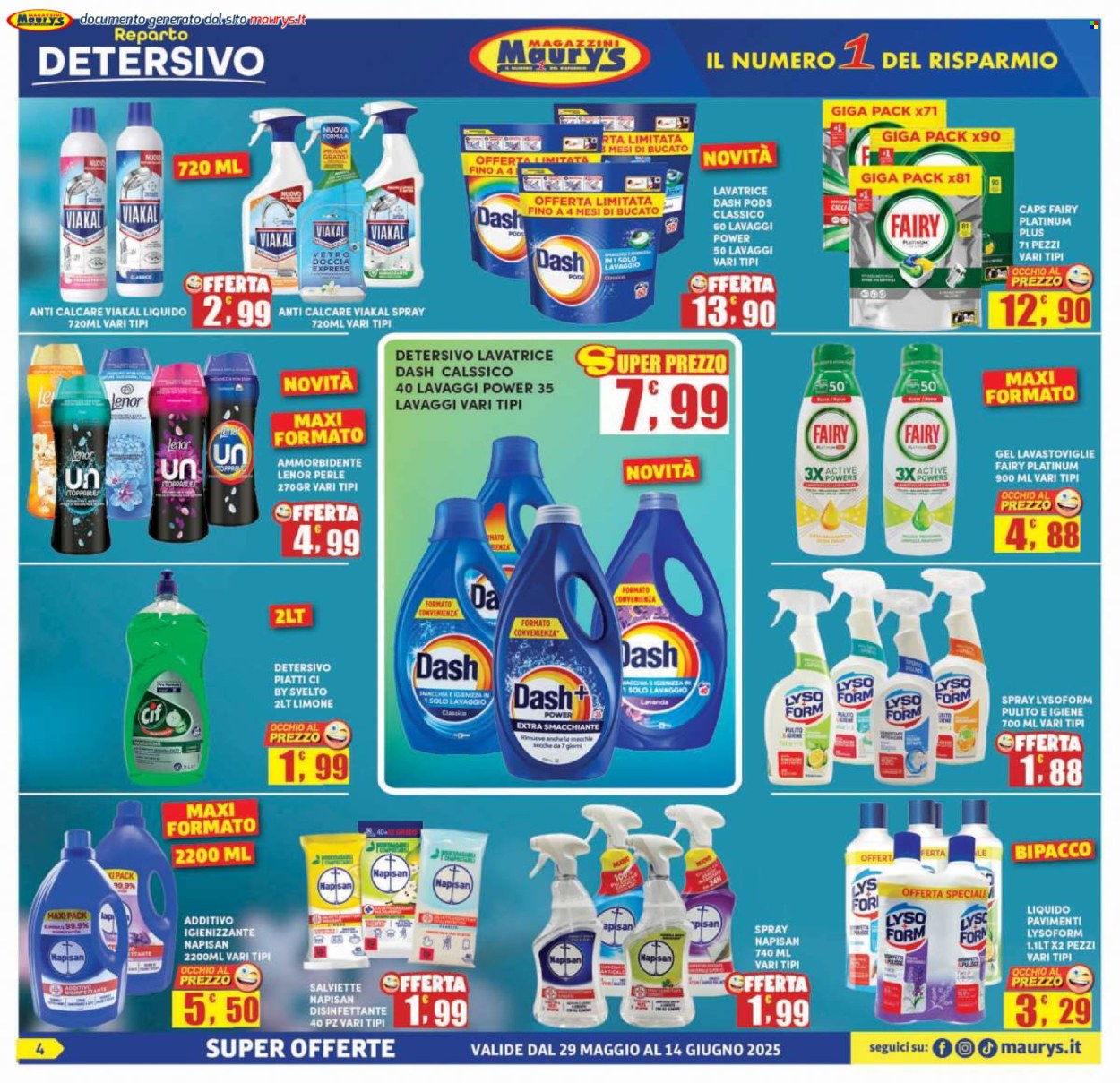 Volantino Maury's - 29/5/2025 - 14/6/2025. Pagina 4