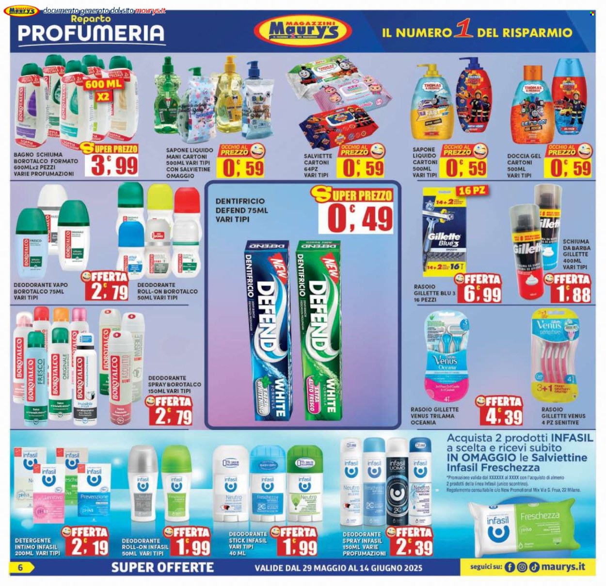 Volantino Maury's - 29/5/2025 - 14/6/2025. Pagina 6