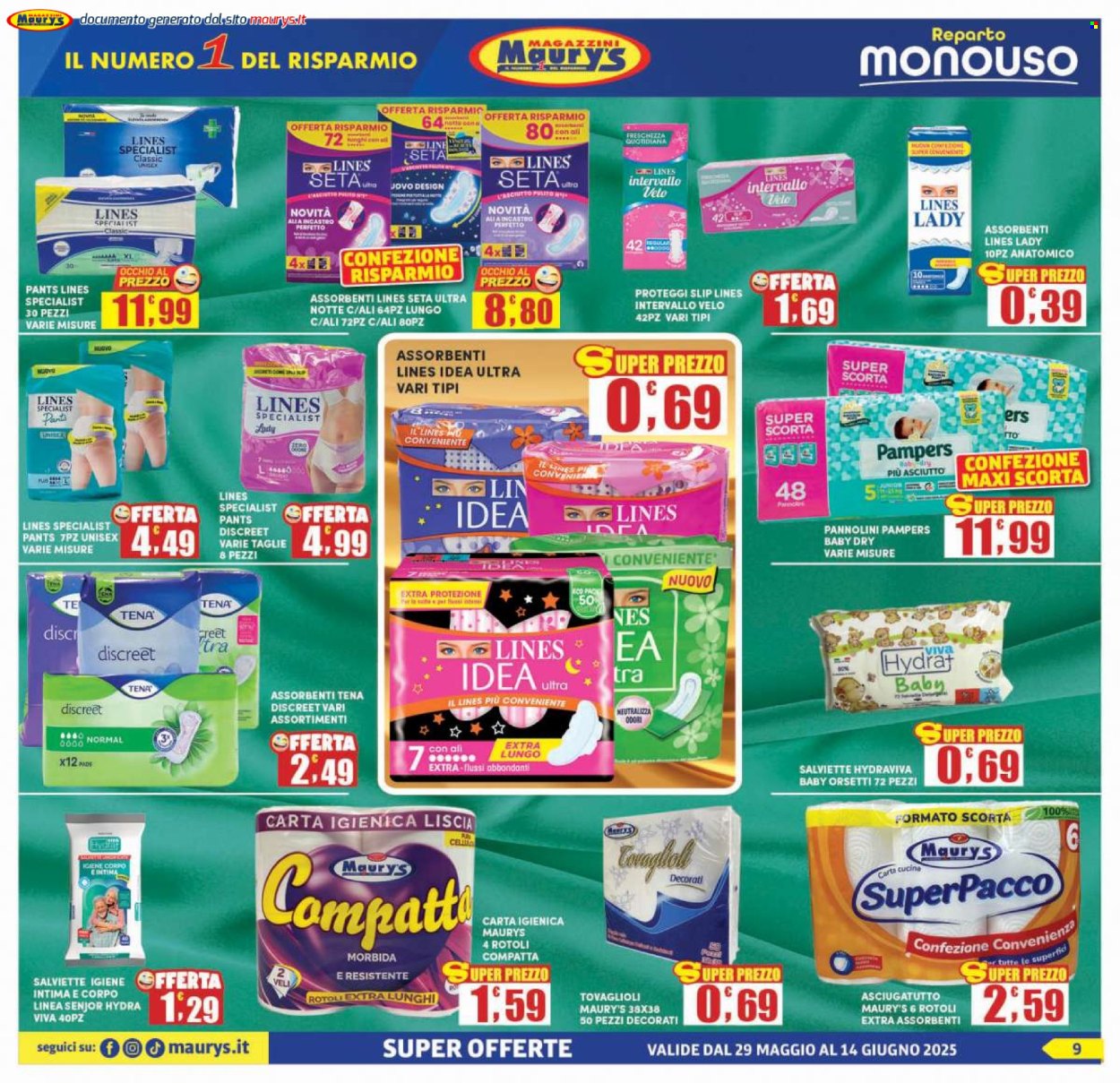 Volantino Maury's - 29/5/2025 - 14/6/2025. Pagina 9