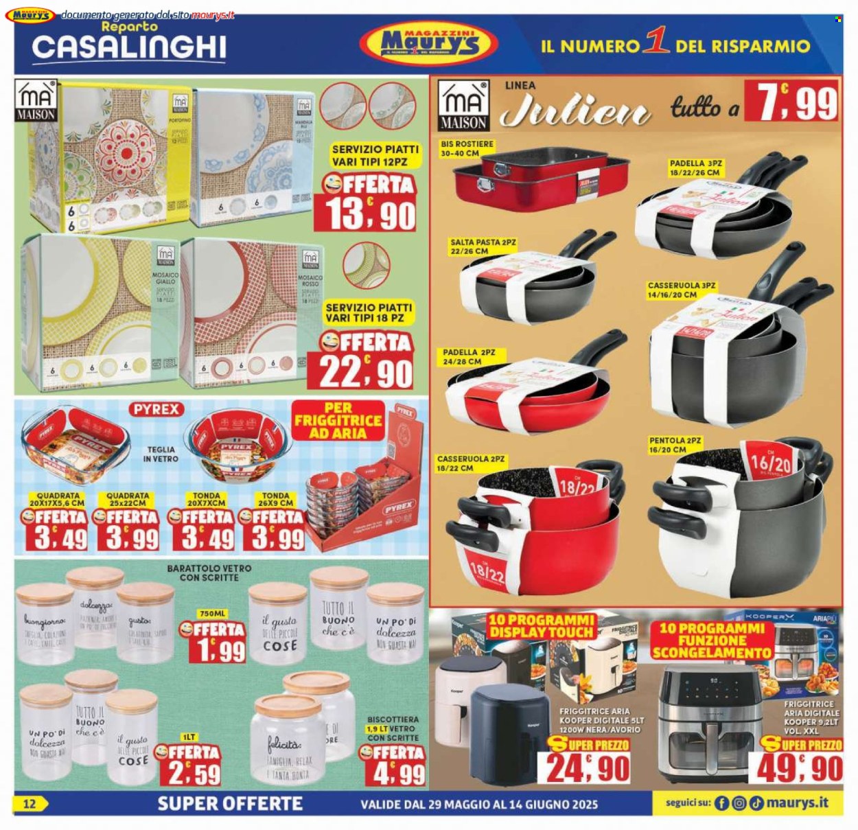 Volantino Maury's - 29/5/2025 - 14/6/2025. Pagina 12