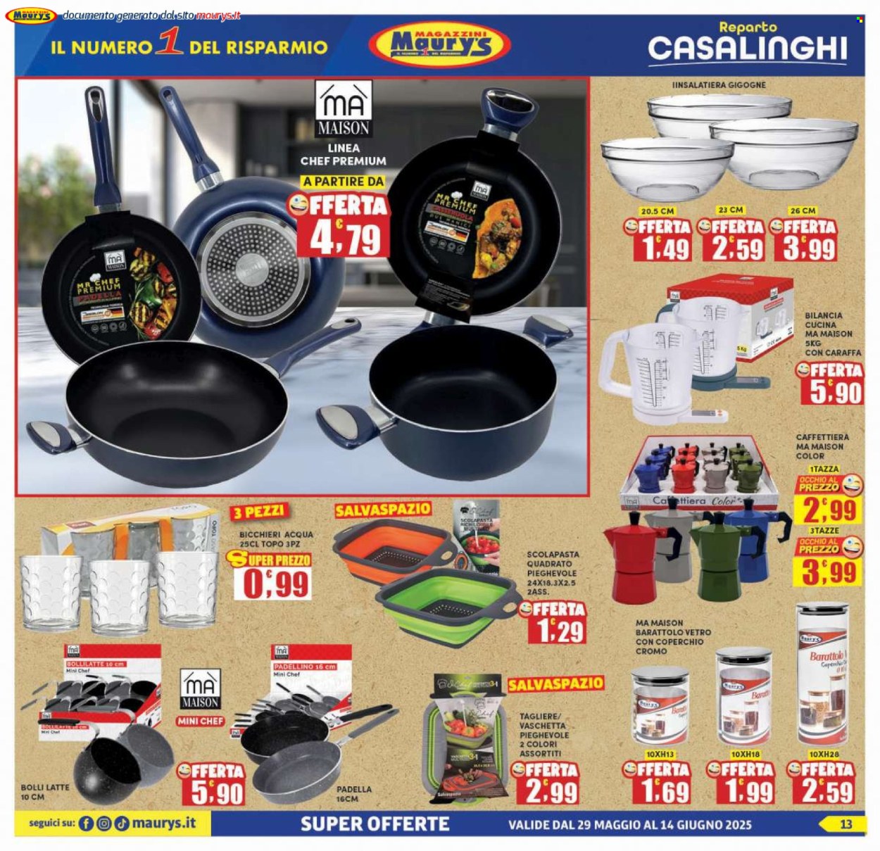 Volantino Maury's - 29/5/2025 - 14/6/2025. Pagina 13
