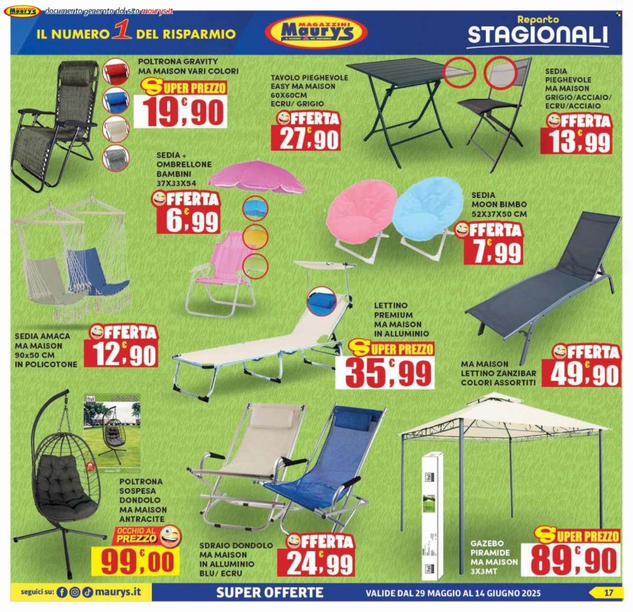 Volantino Maury's - 29/5/2025 - 14/6/2025. Pagina 17