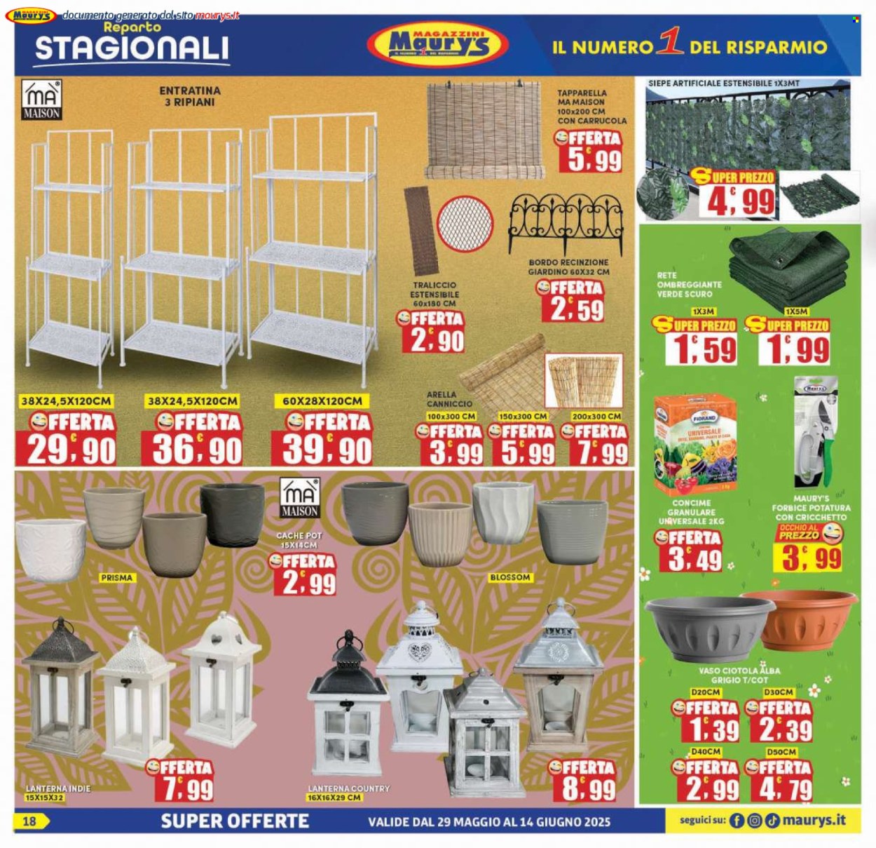 Volantino Maury's - 29/5/2025 - 14/6/2025. Pagina 18