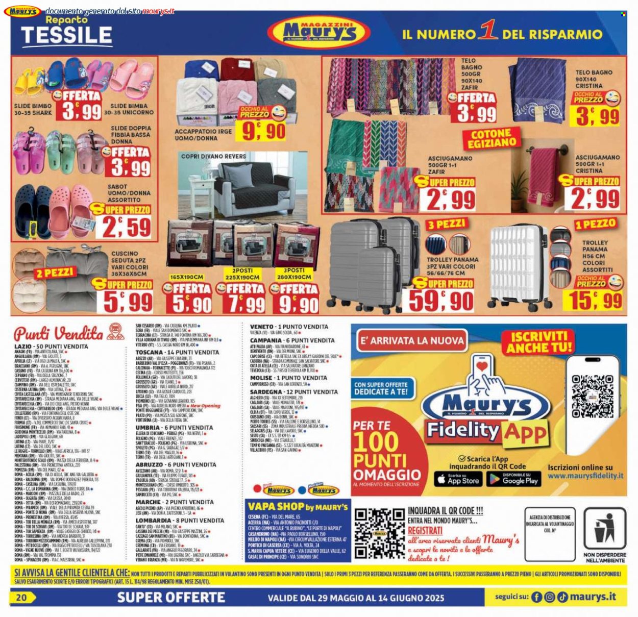 Volantino Maury's - 29/5/2025 - 14/6/2025. Pagina 20