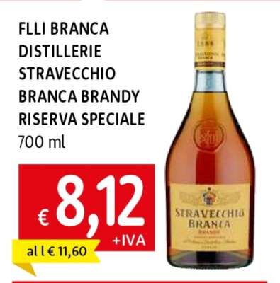 FLLI BRANCA DISTILLERIE STRAVECCHIO BRANCA BRANDY RISERVA SPECIALE