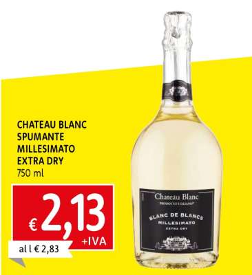 CHATEAU BLANC SPUMANTE MILLESIMATO EXTRA DRY