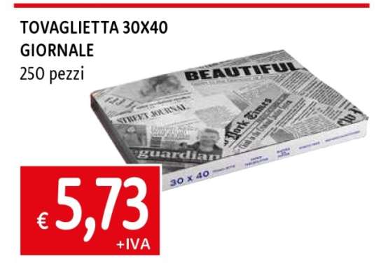 TOVAGLIETTA 30X40 GIORNALE