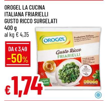 OROGEL LA CUCINA ITALIANA FRIARIELLI GUSTO RICCO SURGELATI