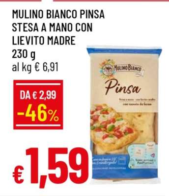 MULINO BIANCO Pinsa Stesa a Mano con Lievito Madre
