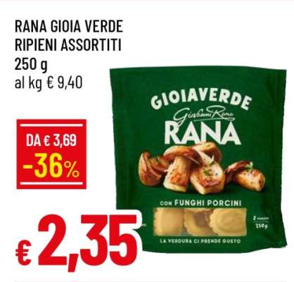 RANA GIOIA VERDE RIPIENI ASSORTITI