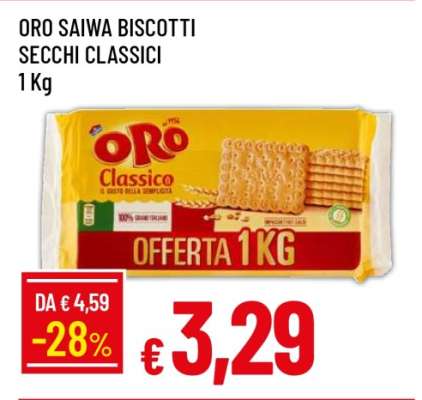 ORO SAIWA BISCOTTI SECCHI CLASSICI