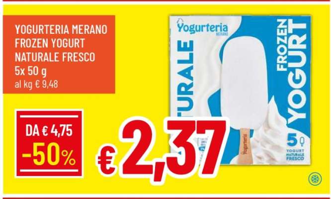 Yogurteria Merano Frozen Yogurt Naturale Fresco