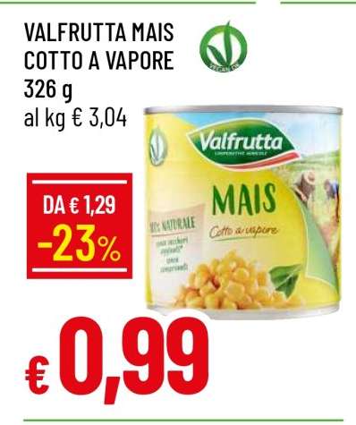 VALFRUTTA MAIS COTTO A VAPORE