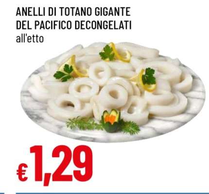 ANELLI DI TOTANO GIGANTE DEL PACIFICO DECONGELATI